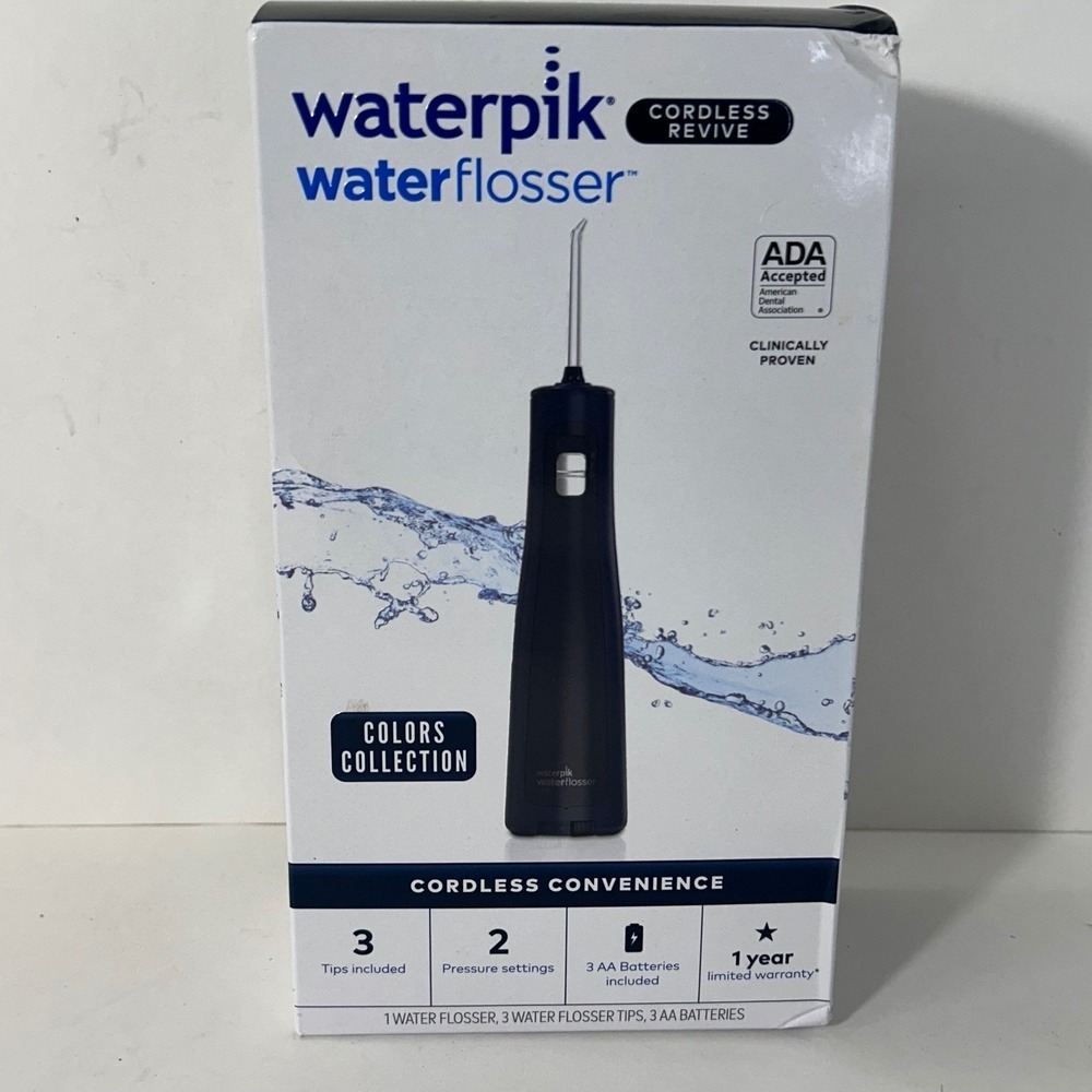 Waterpik Cordless Revive Water Flosser WF-03 Open Box Unused Missing 2 Tips